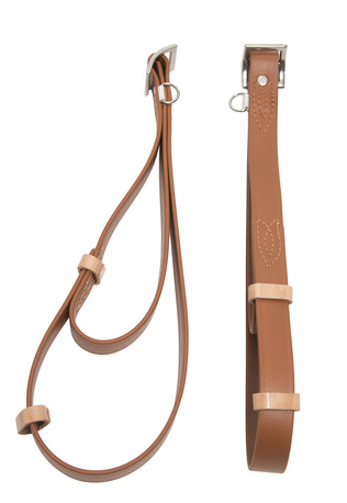 WAHLSTEN PREMIUM DUBBLA HANDSTROPPAR, BIOTHANE, TAN